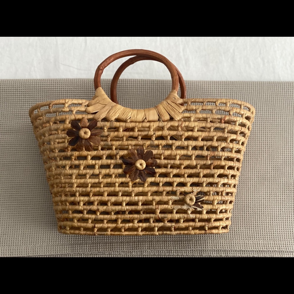 Vintage Woven Basket Purse